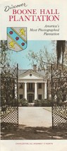 Vintage Travel Brochure Boone Hall Plantation Charleston South Carolina - $8.90