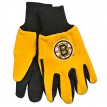 Boston Bruins Adult Two Tone Sport Utility Gloves New &amp; Officially Licensed - £6.91 GBP