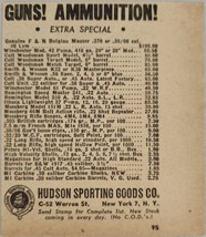 1949 Print Ad Hudson Sporting Goods Guns Colt,Smith &amp; Wesson New York,NY - £6.17 GBP