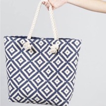 SUMMER &amp; ROSE Navy Diamond Tote NWOT - £19.06 GBP