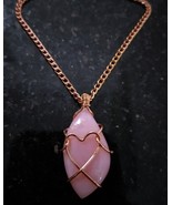 Pink Opal Fancy Shape Dainty Heart Pendant, Pink Gemstone Necklace - $174.10 CAD Pink Opal Fancy Shape Dainty Heart Pendant, Pink Gemstone Necklace - $174.10 CAD