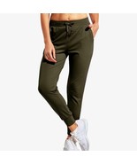39048 Women&#39;s Jogger Sweatpants Workout Running Elastic Waist with Side ... - $14.99