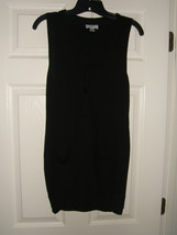 Ann Taylor Loft Sz S Black Short Sleeved Button Front Sweater - £7.89 GBP