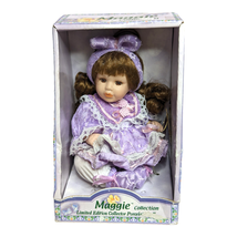 Maggie Doll Collection Limited Edition Porcelain Purple Brunette New In ... - £15.74 GBP