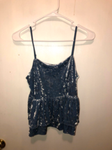 NWT American Eagle Womens SZ Medium Incandescent Spaghetti Strap Velour Top - £9.06 GBP