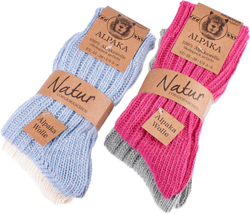 Cozy Alpaca Socks for Men &amp; Women - 4 Pairs of Warm Comfort - £35.02 GBP