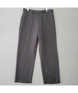 Croft Barrow Men Pants Size 36 Black Preppy Stretch Flat Front Straight ... - £11.99 GBP