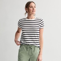 Women&#39;s Sonoma Goods For Life® Short-Sleeve Crew Tee, Size: Small, White... - $11.99