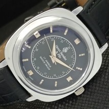 41MM Henri Sandoz Swiss Mens Winding Wrist Blue Watch 571d-a303489-6 - £19.60 GBP