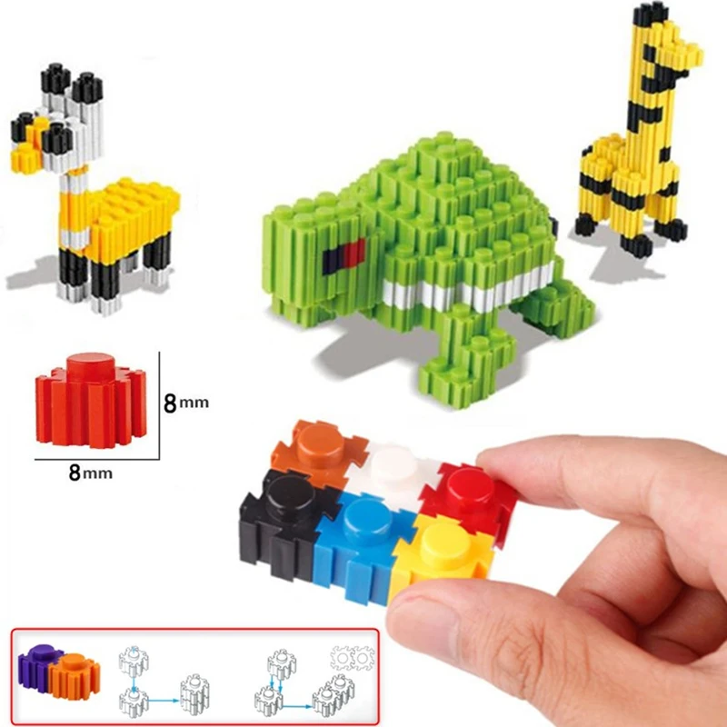 Children&#39;s creative puzzles  inserts Jigsaw 3D mini Building blocks Compatible - £14.87 GBP