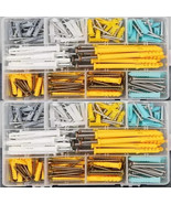 220PCS  Ribbed Drywall and Wall Anchors with Screws Kit Wall Plug Anchor - $48.68 CAD