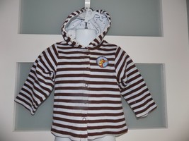 DISNEY TIGGER BROWN/BLUE STRIPED JACKET SIZE 18 MONTHS BOY&#39;S - $205.78 MXN
