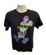 Disney Painted Mickey Mouse Adult Medium Blue TShirt - $371.72 MXN