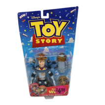 VINTAGE 1998 DISNEY TOY STORY SPACE SHERIFF WOODY MATTEL # 19004 TOY PIX... - $42.75