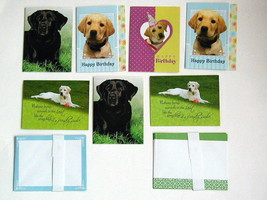 NEW Lot of 7 All Occasion Lab Greeting Cards Birthday/Get Well/Thinking of You - £1.27 GBP