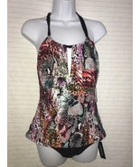 Kenneth Cole Swimsuit Bathing Suit Tankini 2 Piece SZ M Animal Print NEW - $42.17 CAD