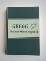 The GREGG Shorthand Manual Simplified by John R. Gregg Hardcover 1951 Vtg HC - £13.38 GBP