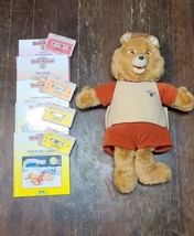 Teddy Ruxpin WOW Doll 1985 Vintage 5 Books &amp; 4 Tapes USED For Parts - £55.92 GBP