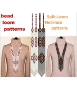 Bead loom patterns Split-Loom Necklace Gerdan, Beading Loom Stitch, PDF ... - $16.27 CAD