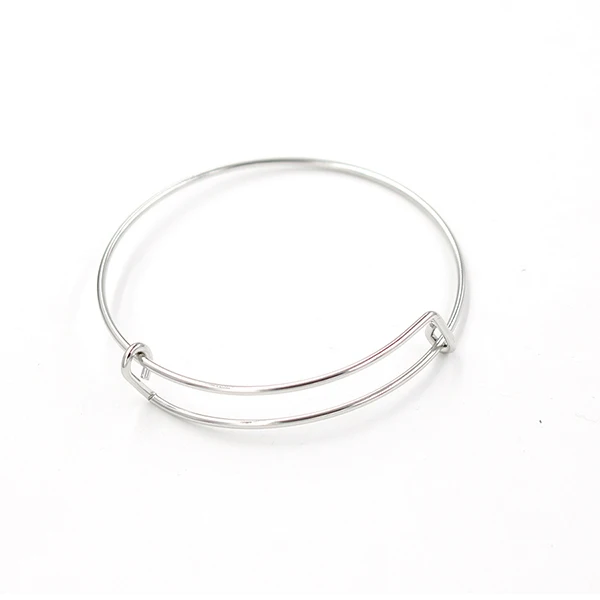 1.6mm Wire Stainless Steel Expandable Bracelet Base Adjustable Blank Bangle DIY  - £75.50 GBP