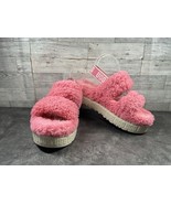 Ugg Australia Oh Fluffita Slipper Sandals Women 9M Shoes Pink Shearling ... - $51.36 CAD