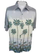 Batik Bay Men Hawaiian camp shirt pit to pit 25.5 XL aloha luau tropical palm - £13.97 GBP