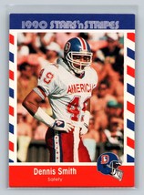 Dennis Smith #14 1990 Asher Candy Stars &#39;n Stripes Denver Broncos - £1.58 GBP