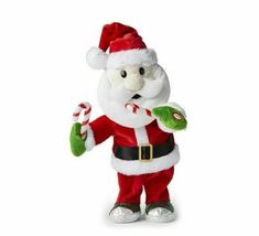 13&quot; Raver Santa LED Animated Plush Christmas Decoration - $20.00+