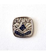 1980s Maine Freemason 25 Years Of Service Pin Masonic G AF&amp;AM Enamel Fil... - €25,75 EUR