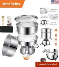 Automatic Powder Sifter Machine 12 Mesh 80 Mesh Automatic Sieve Shaker V... - $253.17