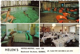 Quebec Postcard Quebec City Helen&#39;s Hotels Motels - £2.28 GBP