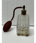 VINTAGE 1930s  ART DECO Austrian Red CRYSTAL GLASS PERFUME BOTTLE / Atom... - $54.14 CAD