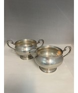 Sterling Silver Fisher Creamer &amp; Sugar Bowl Set 755 *Not Weighted*188g - £151.80 GBP