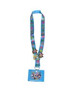 Disney Parks Flexible Characters Lanyard Pin Trading with 3 Pins Blue - $24.74