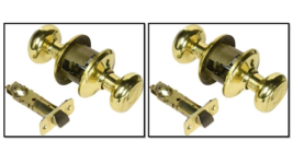 Schlage Residential F10GEO605 Georgian Passage – Polished Brass  (2-PACK) - $35.63