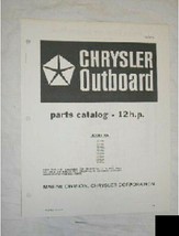 Chrysler Outboard Parts Catalog 12 HP - £8.52 GBP