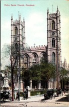Canada Montreal Notre Dame Catholic Church Unposted Vintage Private Postcard - £7.38 GBP