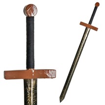 Munetoshi 43&quot; Fantasy Dark Knight Battle Sword Metalic LARP Foam Latex Cosplay B - £26.89 GBP