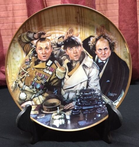 Primary image for The Three Stooges Collector Plate -Franklin Mint Larry - Curly - Moe (DCA29)