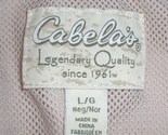Cabela&#39;s men&#39;s large salmon short- sleeve shirt, 48 inch chest - £23.98 GBP