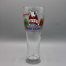 Vintage 1987 Bud Light Spuds MacKenzie Beer Pilsner Glass Christmas Swea... - $9.89