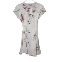 Jahan&#39;s Premium Dress Womens Large Floral White Beach Floral Summer V Ne... - $34.48