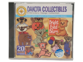 Dakota Collectibles Embroidery Design CD - Bright Eyed Bears - $8.98