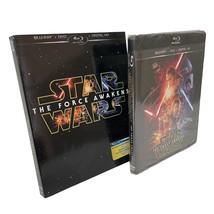 Star Wars The Force Awakens Blu-ray DVD Digital HD 2015 3 Disc Set Slipcover New - £7.12 GBP