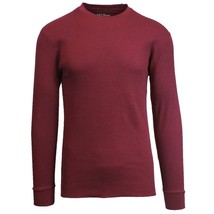 Goodfellow Men&#39;s Long-Sleeve Cotton Waffle Knit Thermal Shirt Sz S SCARLET NWT - £6.86 GBP