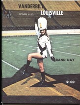 Vanderbilt Vs Louisville CARDINALS--NCAA-SEC-FOOTBALL Game PROGRAM-1971 - £48.08 GBP
