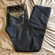 Miss Me JE5489T3 Womens Jeans Blue Tag Size 28 (30x31) Low Rise Skinny Dark Wash - £21.95 GBP