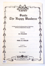 Santa The Happy Wanderer Vintage Sheet Music 1971  Sam Fox Publishing Co... - £10.21 GBP