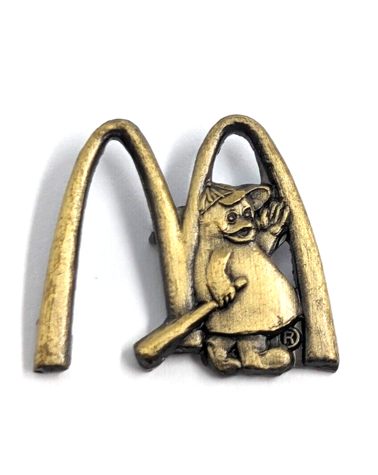 McDonald's Mascot Birdie the Early Bird Golden Arches Bronze Tone Pin Advertise Item image 5