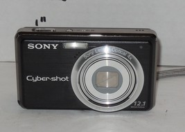 Sony Cyber-shot DSC-S980 12.1MP Digital Camera - black Tested Works - £117.74 GBP